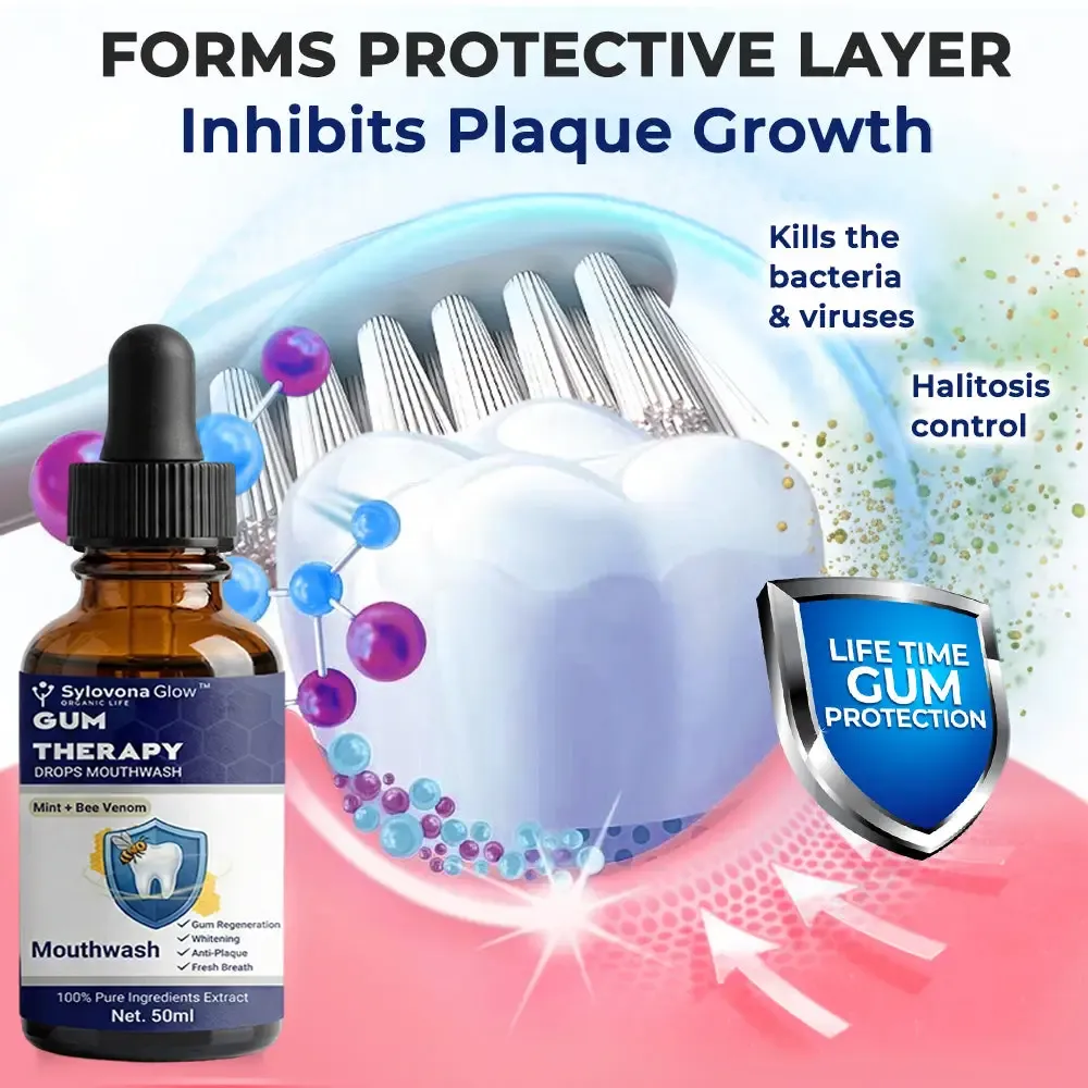 Sylovona Glow Gum Therapy Drops Mouthwash