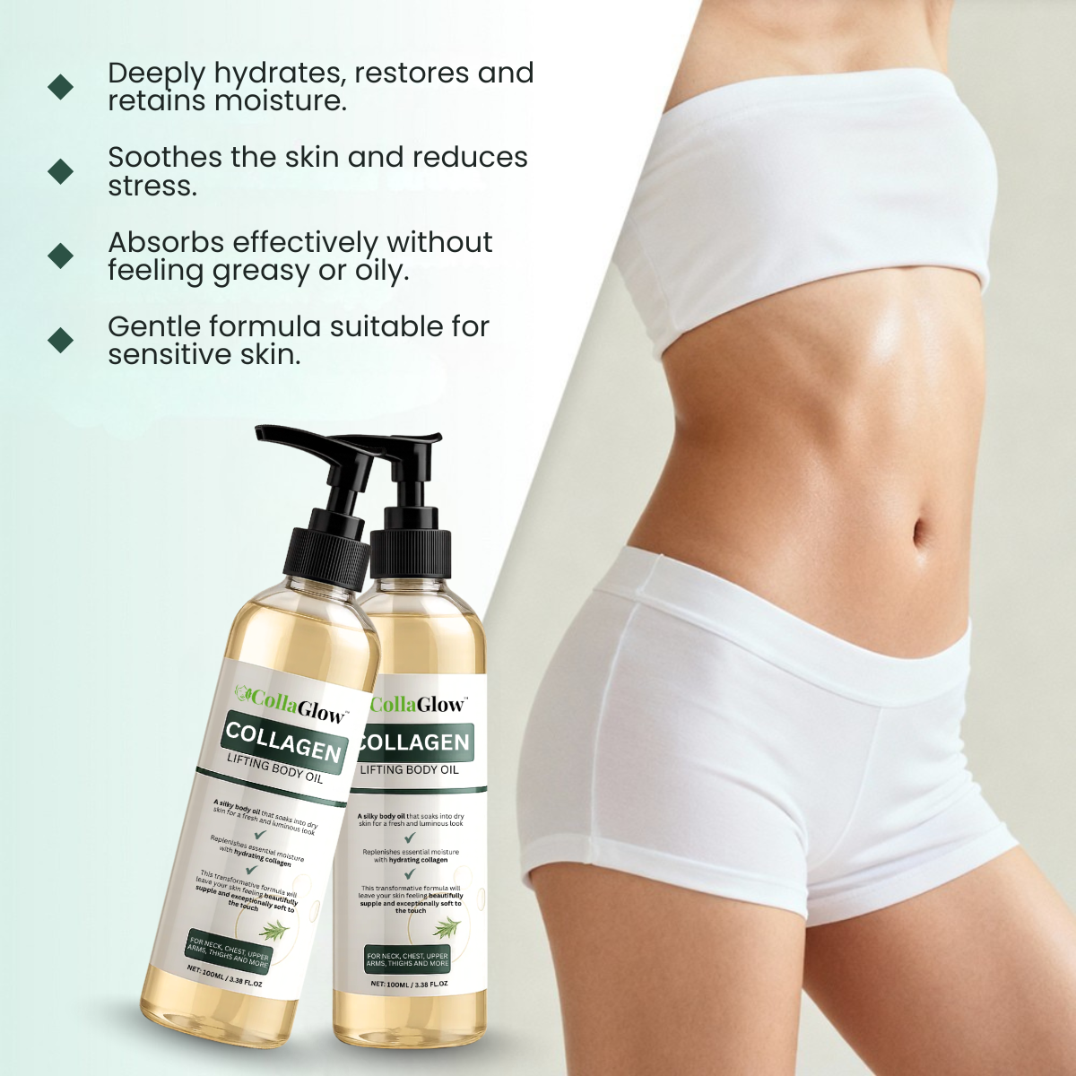 CollaGlow™ Collagen Oil | Tightens and lifts sagging skin by 98% within 24 hours