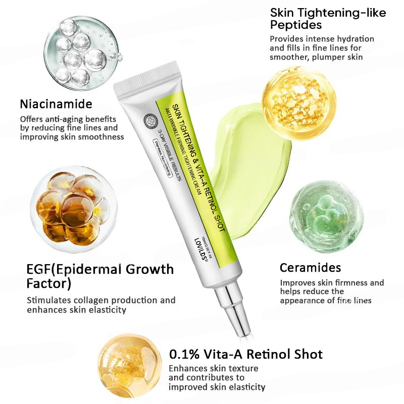 LOVILDS® Skin Tightening & Vita-A Retinol Retinol shot Anti-Wrinkle Firming Tightening cream