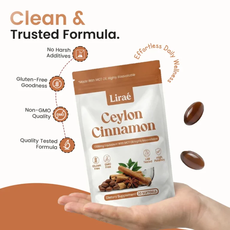 Lirae Ceylon Cinnamon 7200mg Equivalent with MCT Oil