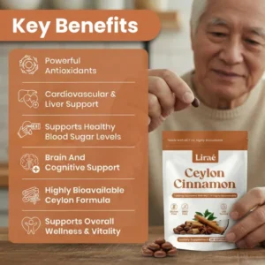 Lirae Ceylon Cinnamon 7200mg Equivalent with MCT Oil