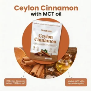 Metabolae Ceylon Cinnamon 7200mg Equivalent with MCT Oil