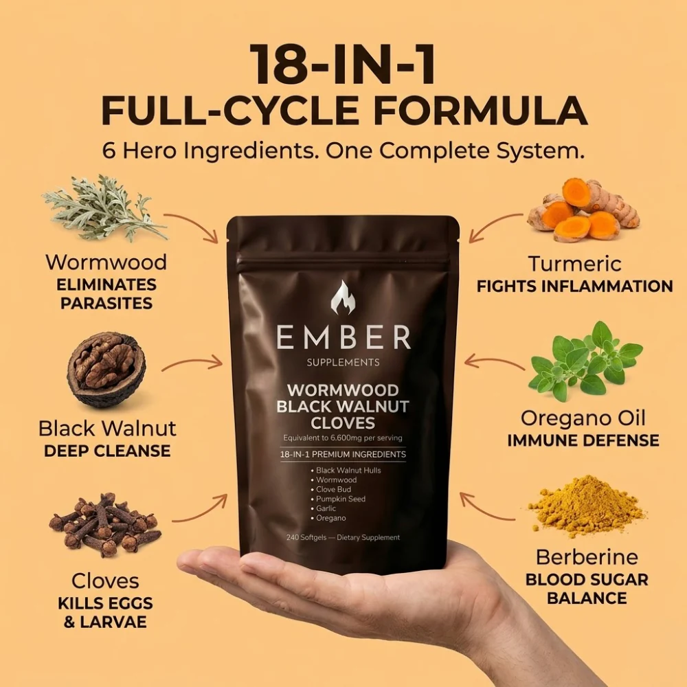 Ember Supplements Wormwood Black Walnut Cloves