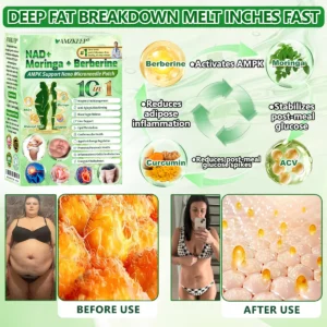 Amzkeep NAD+ Moringa Berberine AMPK Support Patch