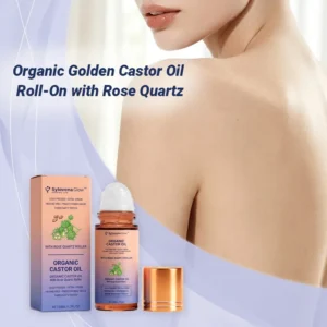 Sylovona Glow Organic Castor Oil with Rose Quartz Roller