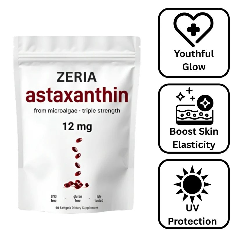 Zeria Astaxanthin from Microalgae Triple Strength