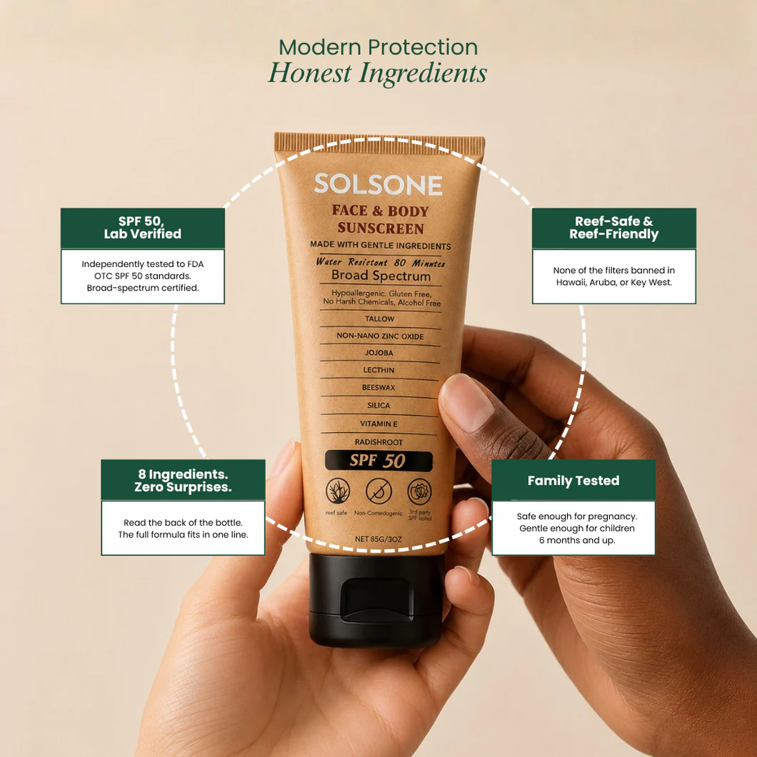 Solsone Face & Body Sunscreen SPF 50