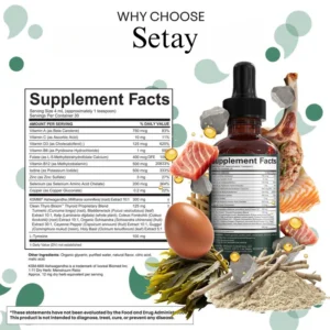 Setay Thyro Bloom Thyroid Support Liquid Drops