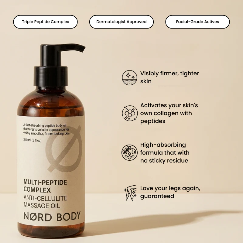 Nørd Body Multi-Peptide Anti-Cellulite Massage Oil