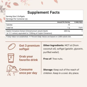 Elorita Ceylon Cinnamon with MCT Oil