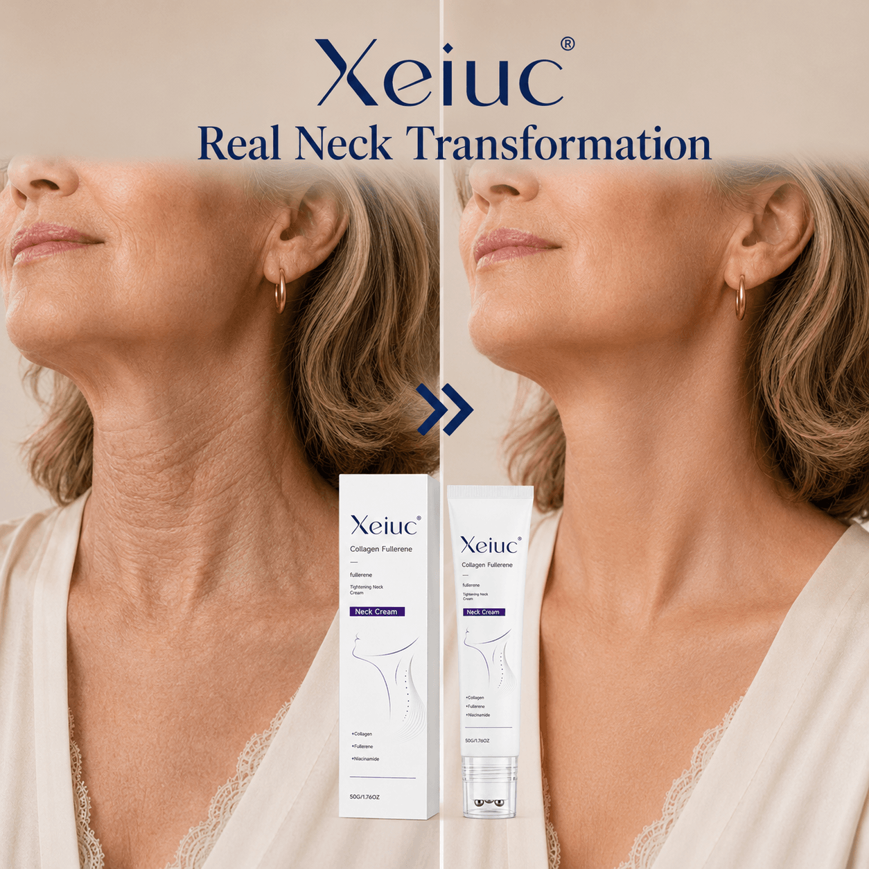 Xeiuc Collagen Fullerene Tightening Neck Cream